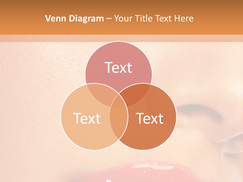 Lashes Colourful Teeth PowerPoint Template