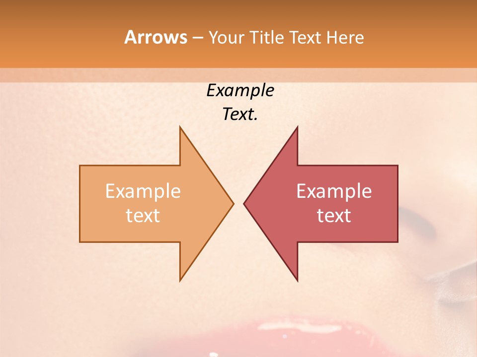 Lashes Colourful Teeth PowerPoint Template