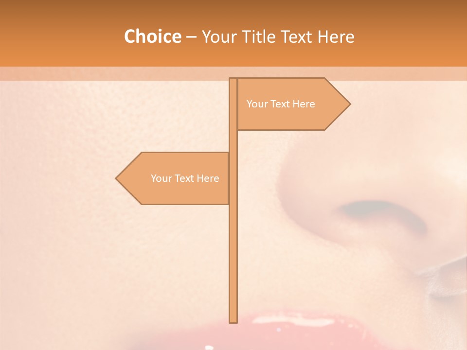 Lashes Colourful Teeth PowerPoint Template