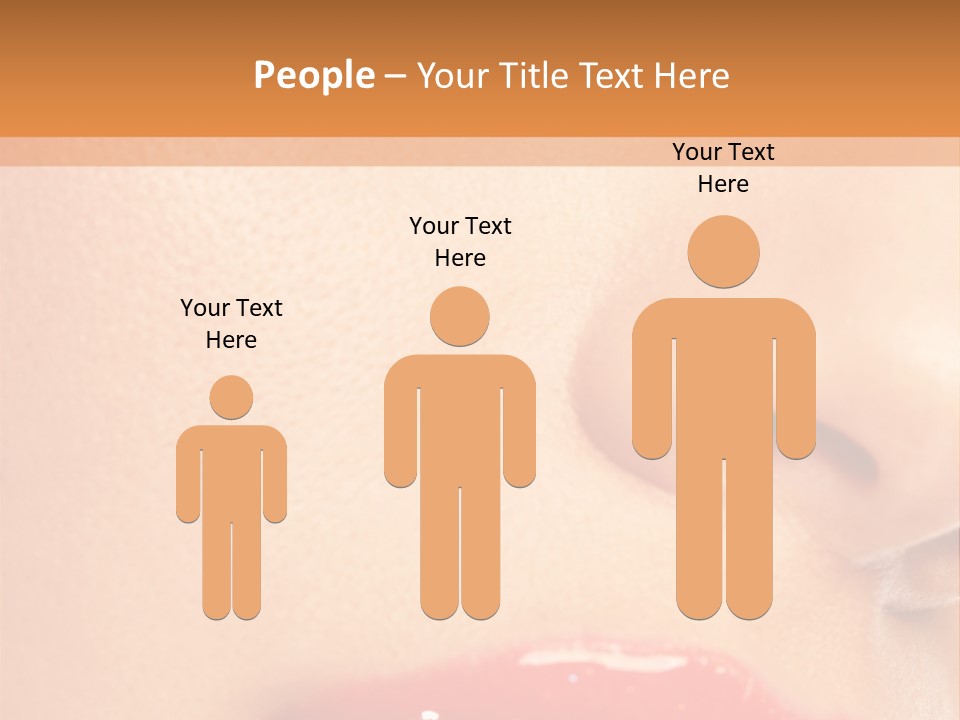 Lashes Colourful Teeth PowerPoint Template