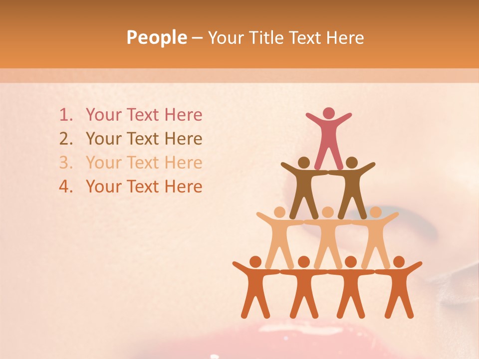 Lashes Colourful Teeth PowerPoint Template