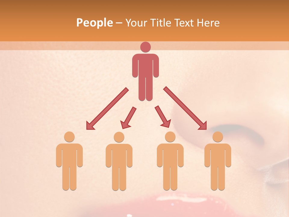 Lashes Colourful Teeth PowerPoint Template