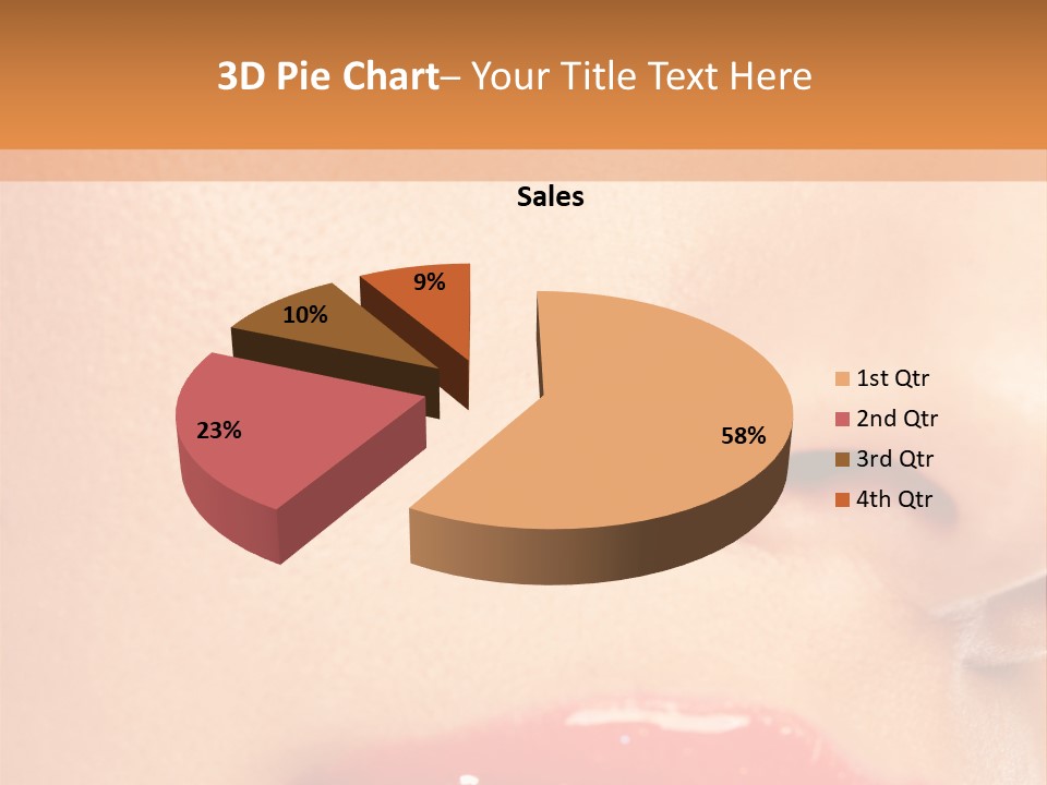 Lashes Colourful Teeth PowerPoint Template