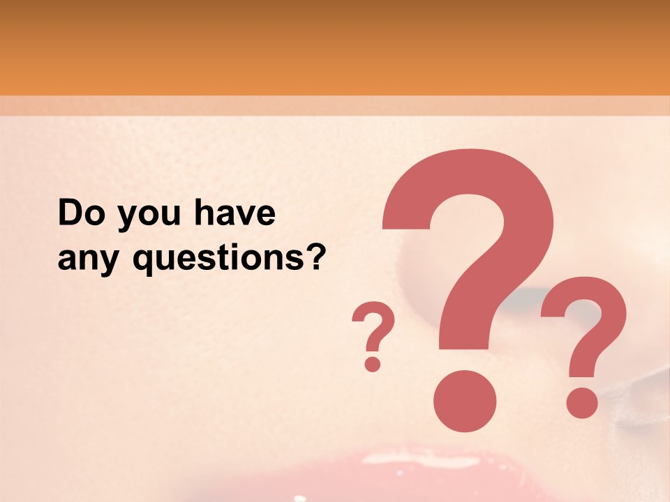 Lashes Colourful Teeth PowerPoint Template