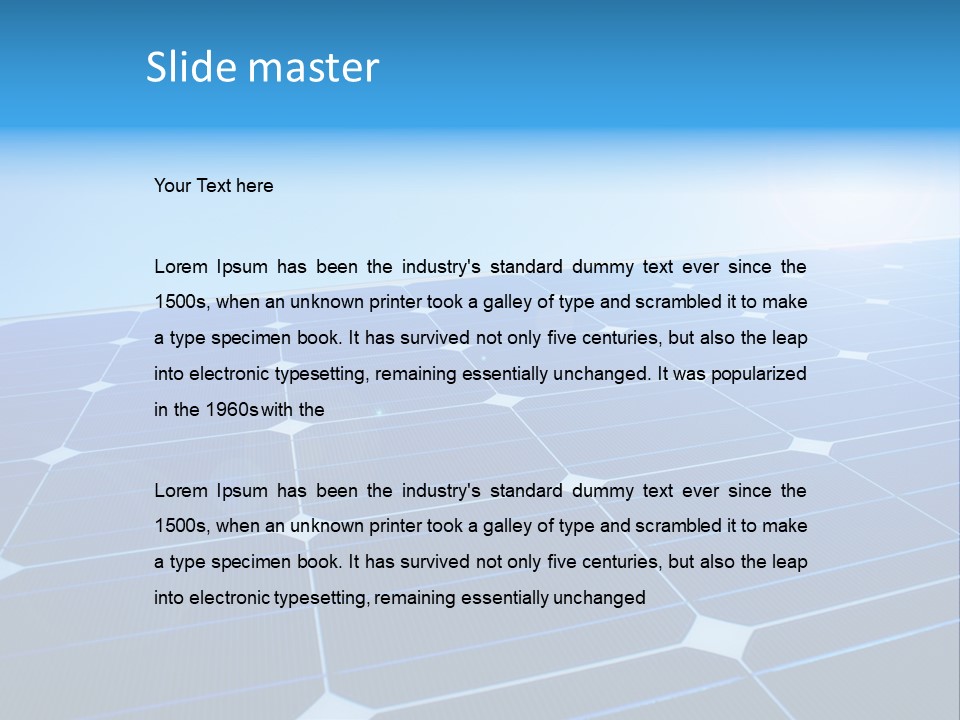 Renewable Environmental Space PowerPoint Template