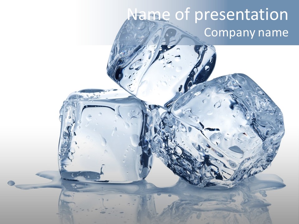 Transparent Refrigerate Freeze PowerPoint Template