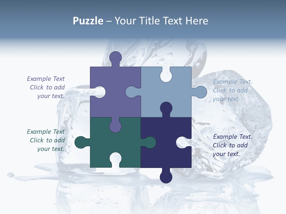 Transparent Refrigerate Freeze PowerPoint Template