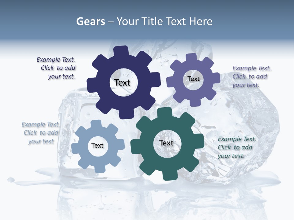 Transparent Refrigerate Freeze PowerPoint Template