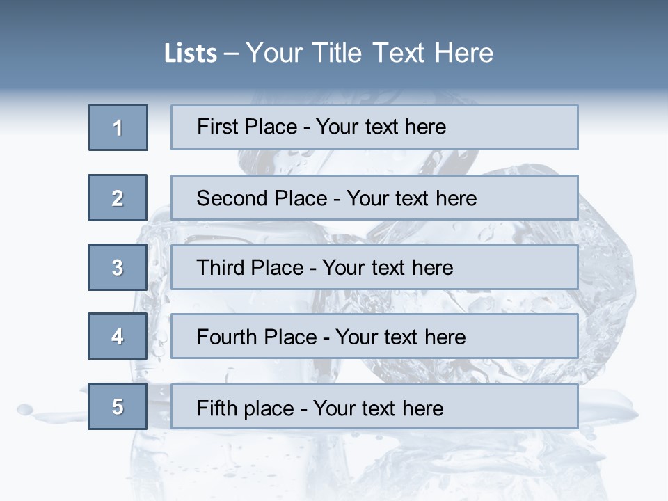 Transparent Refrigerate Freeze PowerPoint Template