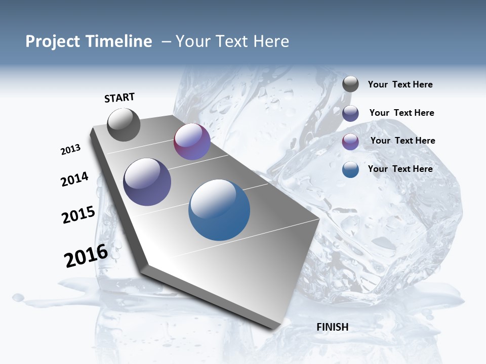Transparent Refrigerate Freeze PowerPoint Template