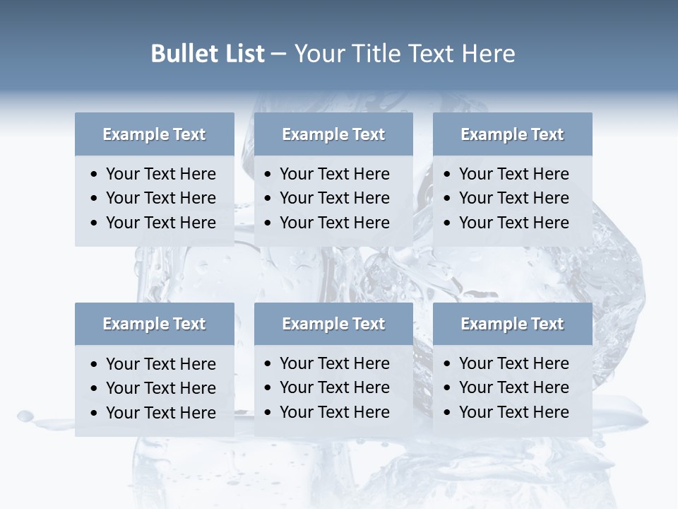 Transparent Refrigerate Freeze PowerPoint Template