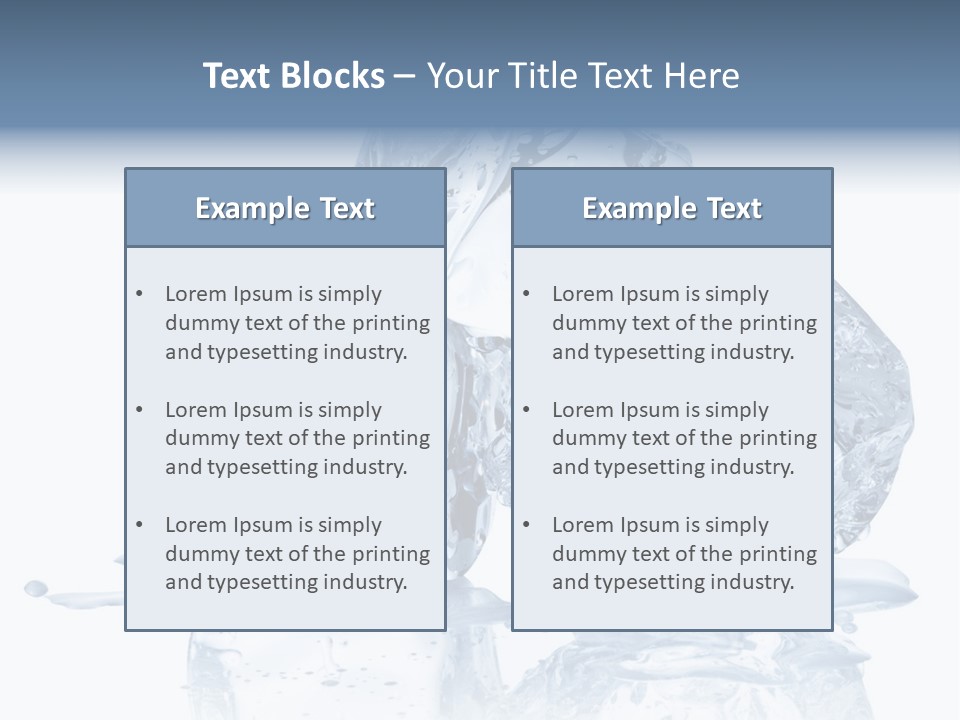 Transparent Refrigerate Freeze PowerPoint Template