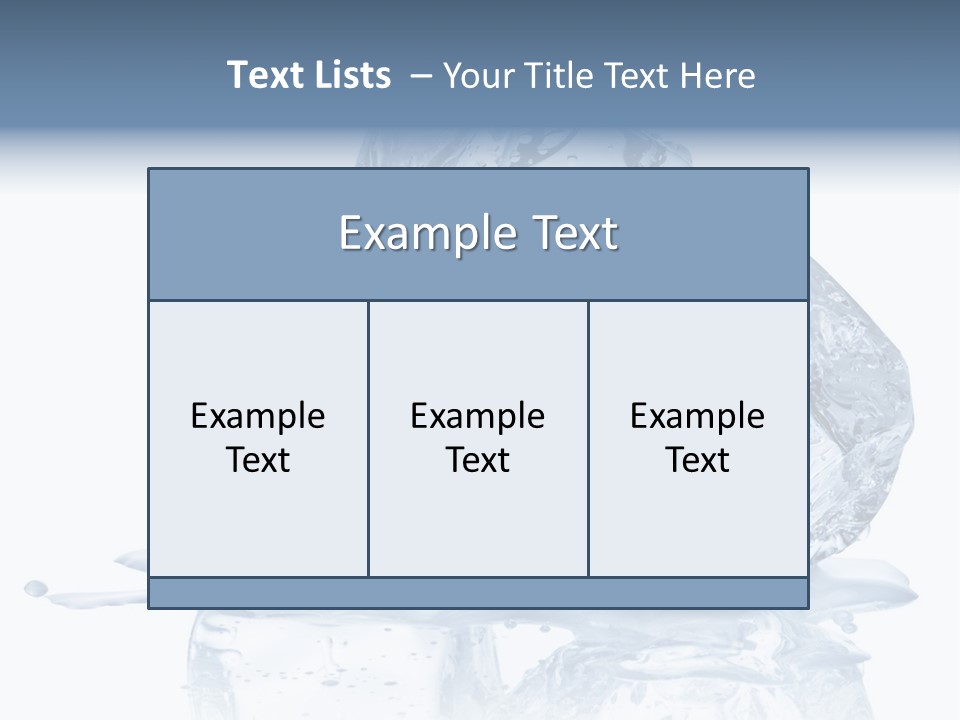Transparent Refrigerate Freeze PowerPoint Template