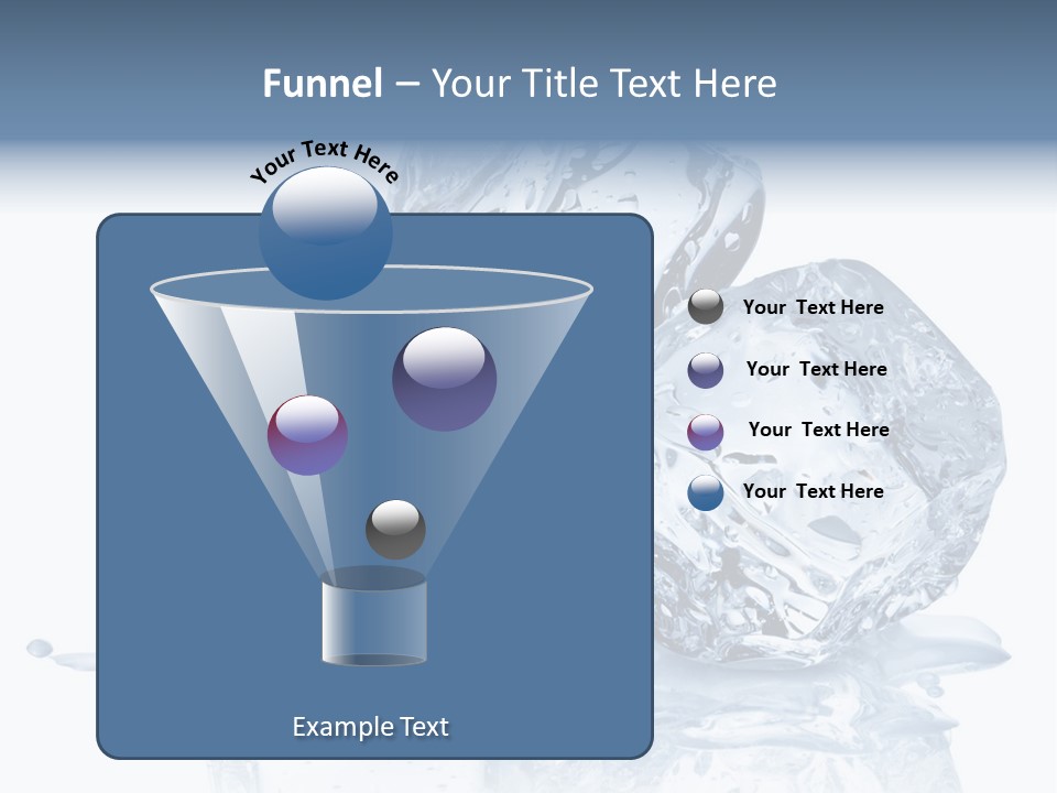 Transparent Refrigerate Freeze PowerPoint Template