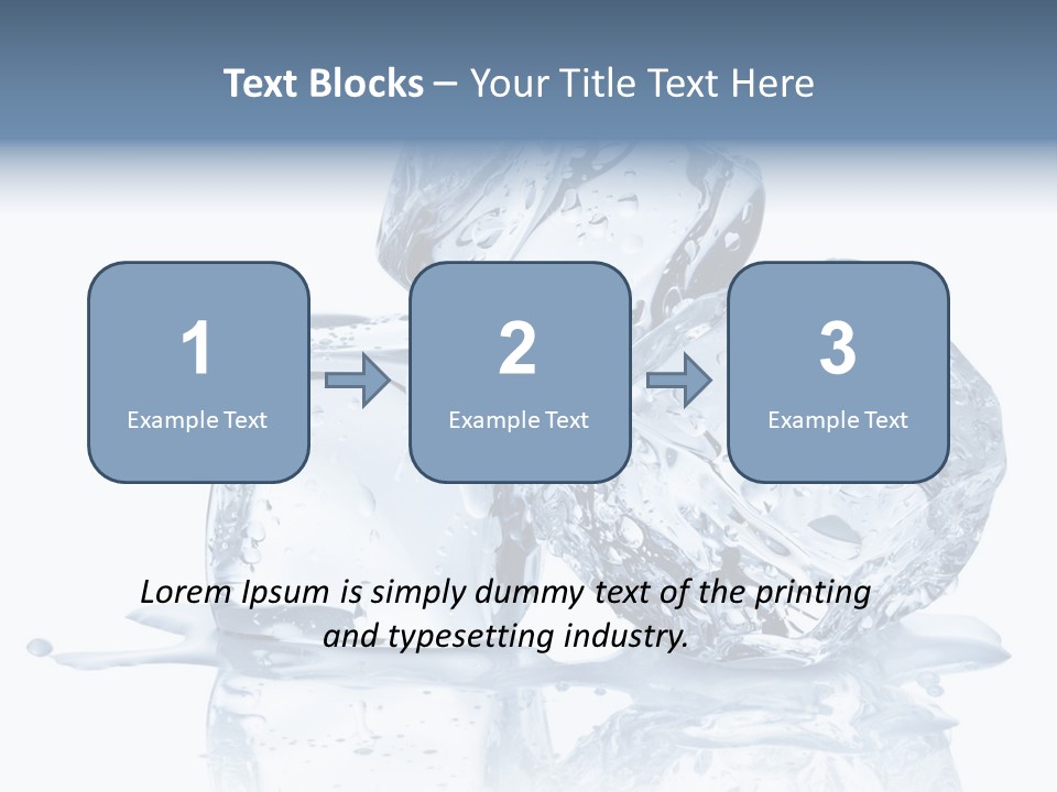 Transparent Refrigerate Freeze PowerPoint Template