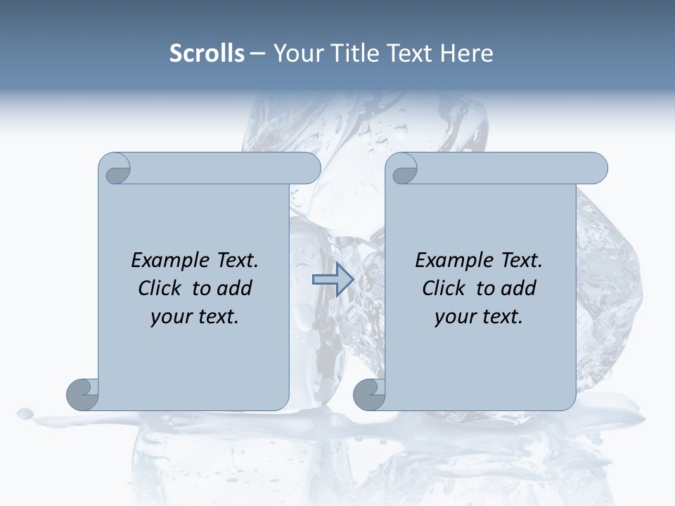 Transparent Refrigerate Freeze PowerPoint Template