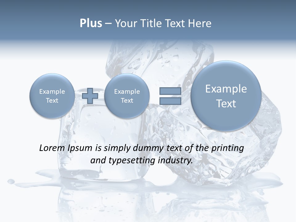 Transparent Refrigerate Freeze PowerPoint Template