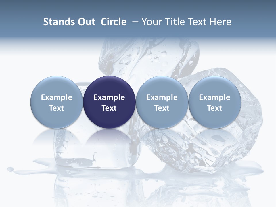 Transparent Refrigerate Freeze PowerPoint Template