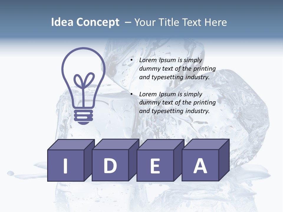 Transparent Refrigerate Freeze PowerPoint Template