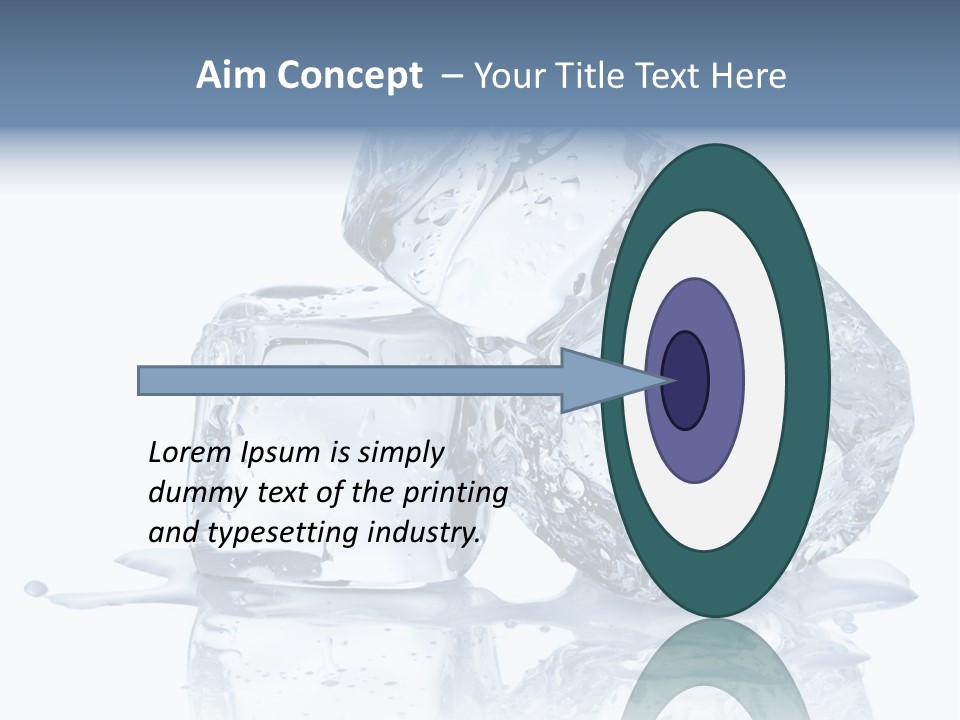 Transparent Refrigerate Freeze PowerPoint Template