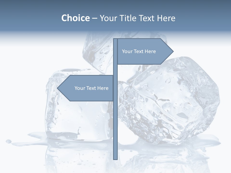 Transparent Refrigerate Freeze PowerPoint Template