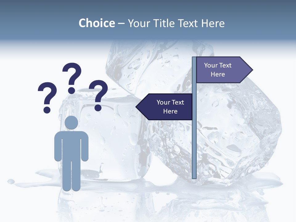 Transparent Refrigerate Freeze PowerPoint Template
