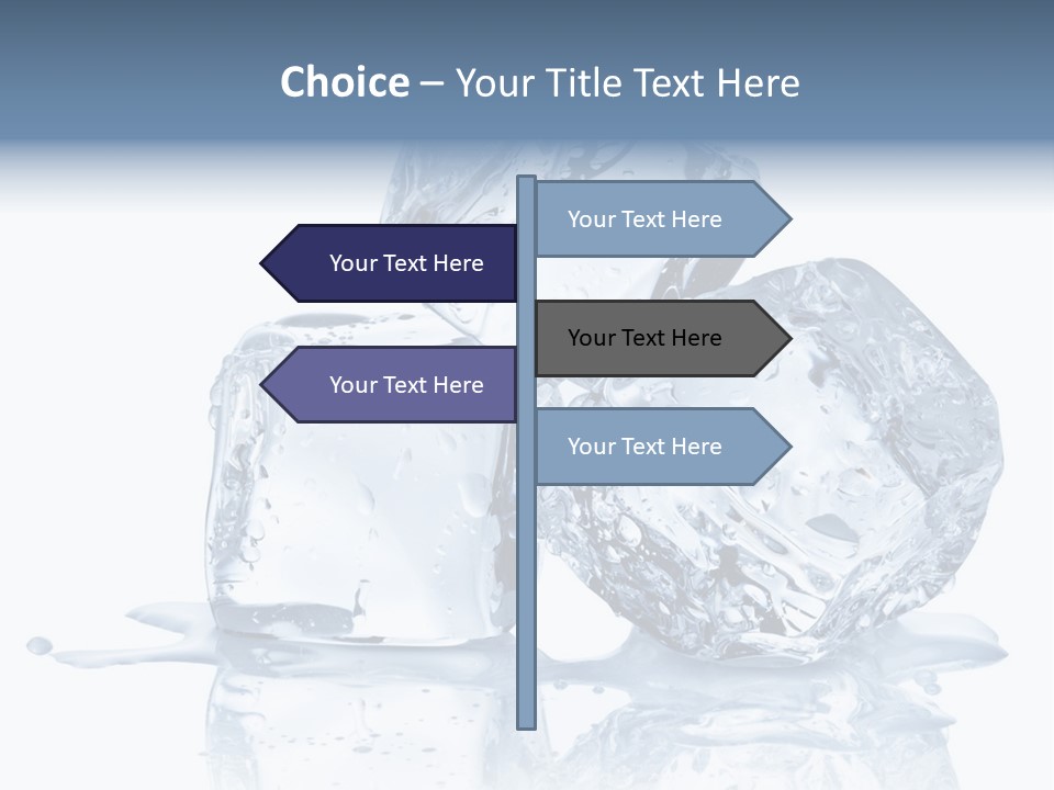 Transparent Refrigerate Freeze PowerPoint Template