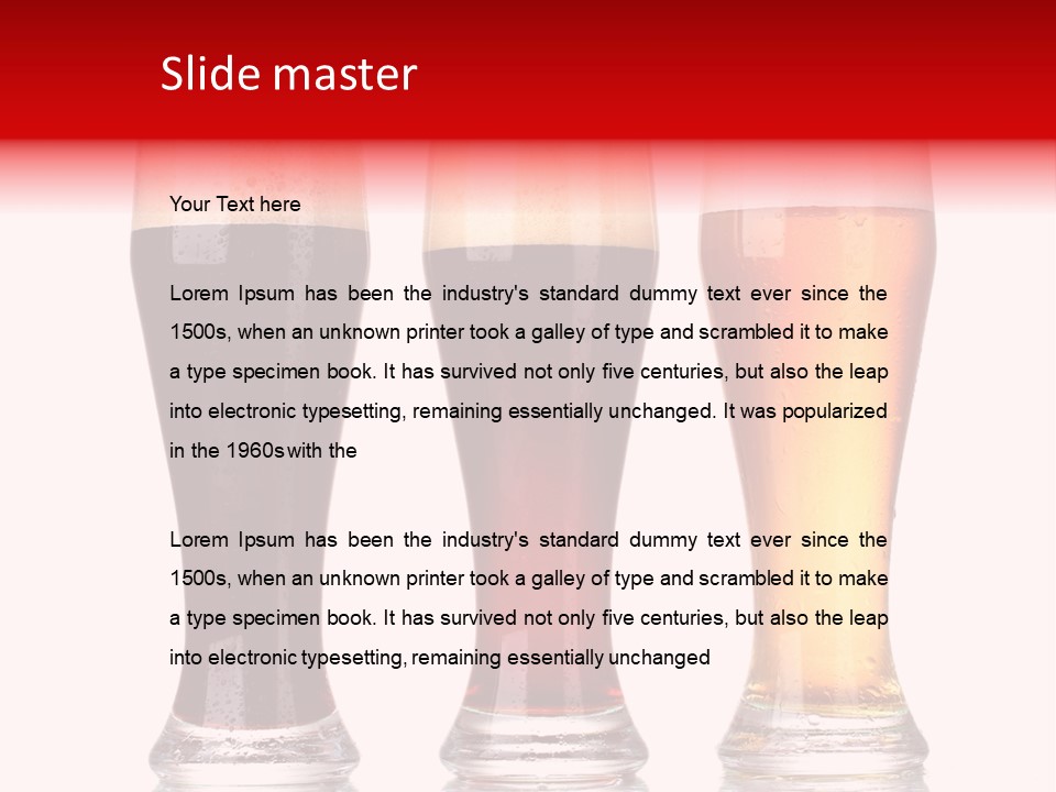 Bar Beaker Isolated PowerPoint Template