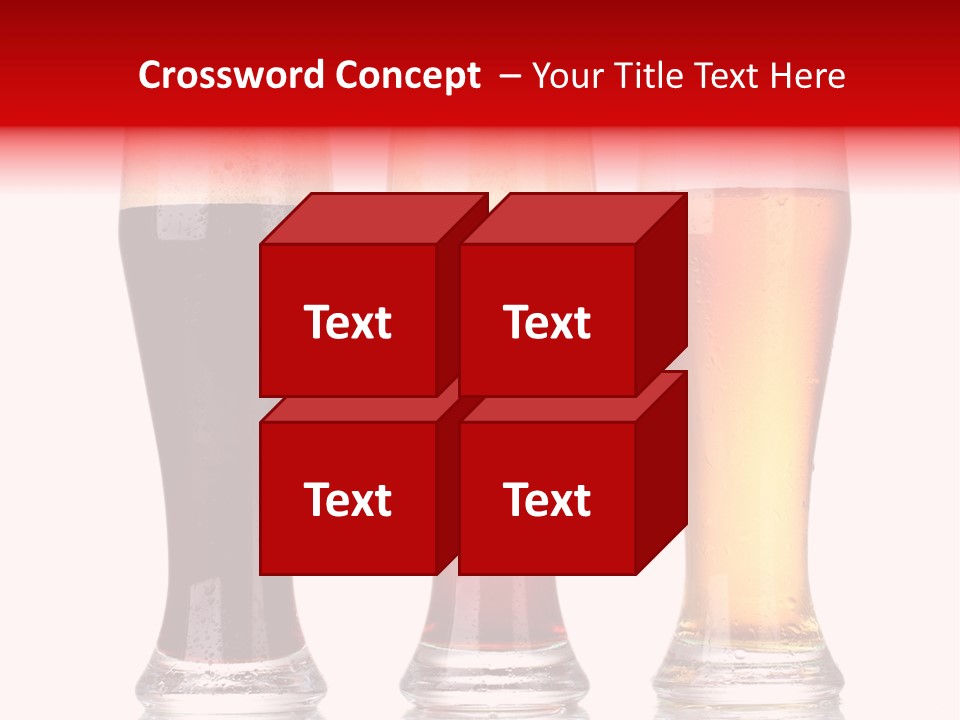 Bar Beaker Isolated PowerPoint Template