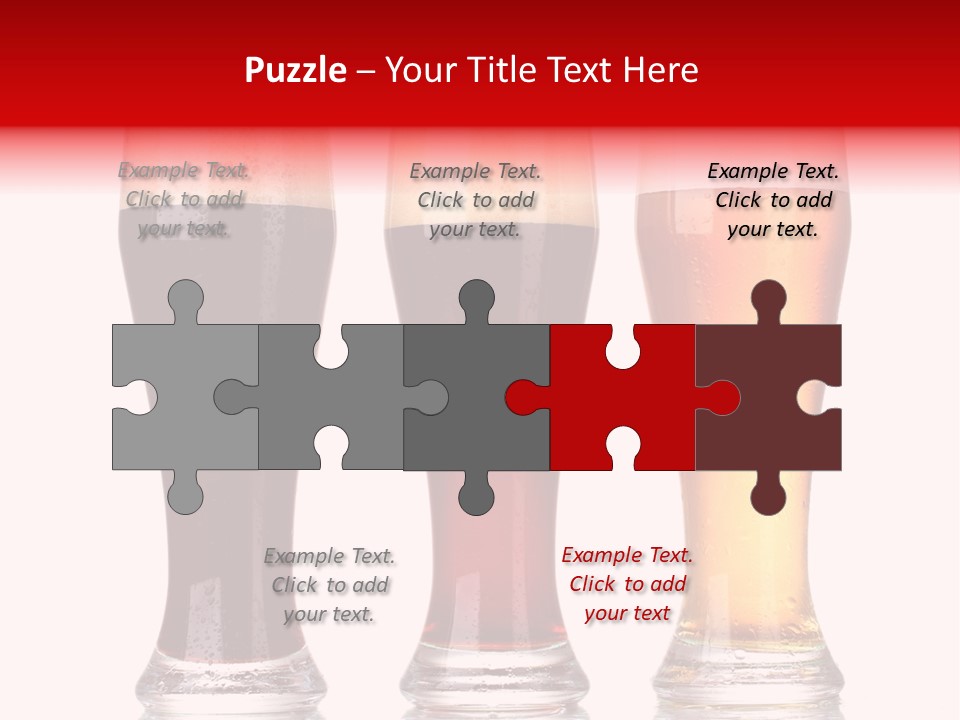 Bar Beaker Isolated PowerPoint Template