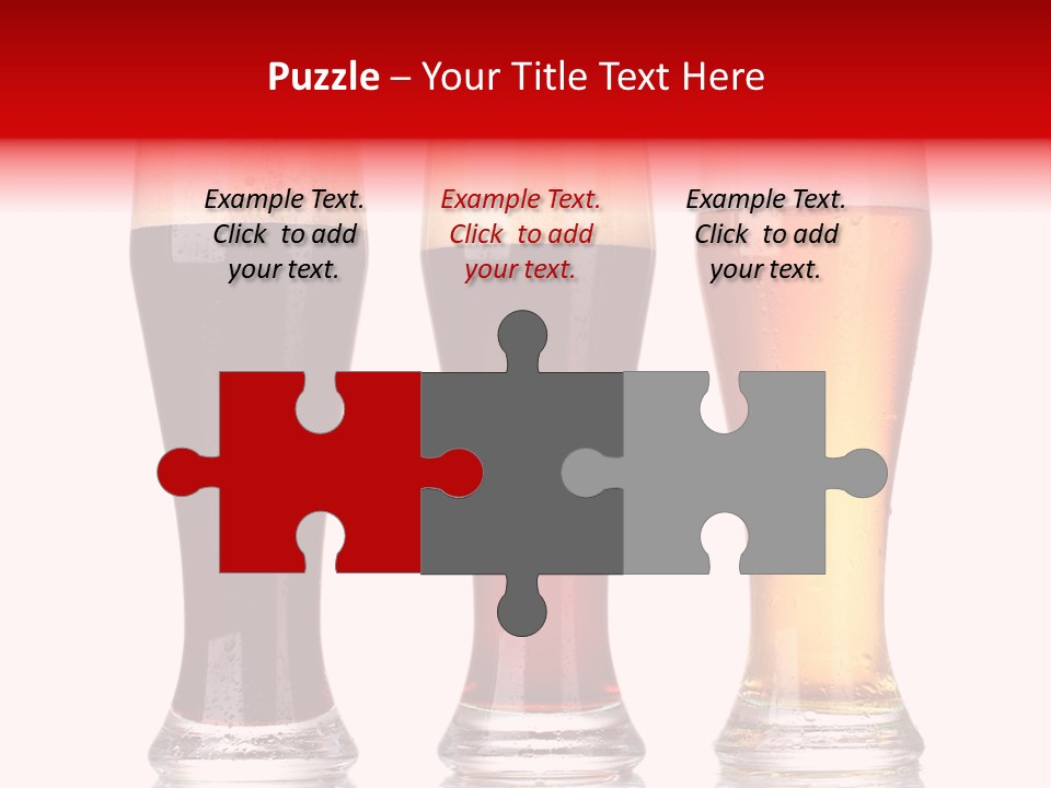 Bar Beaker Isolated PowerPoint Template