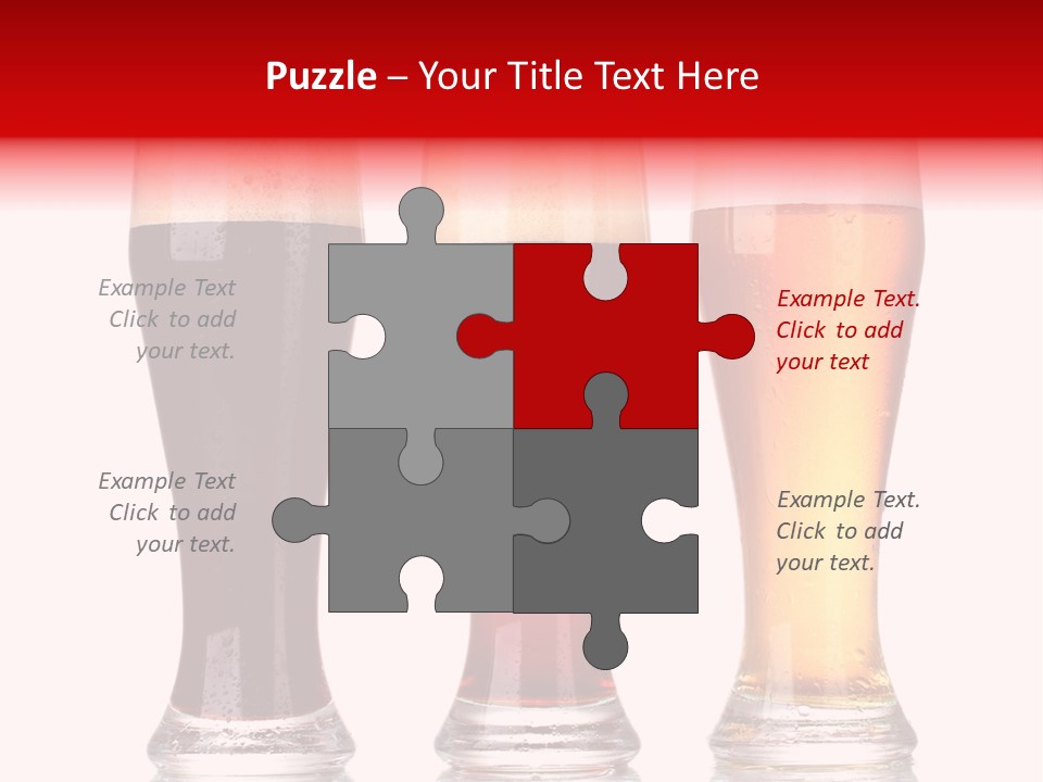 Bar Beaker Isolated PowerPoint Template