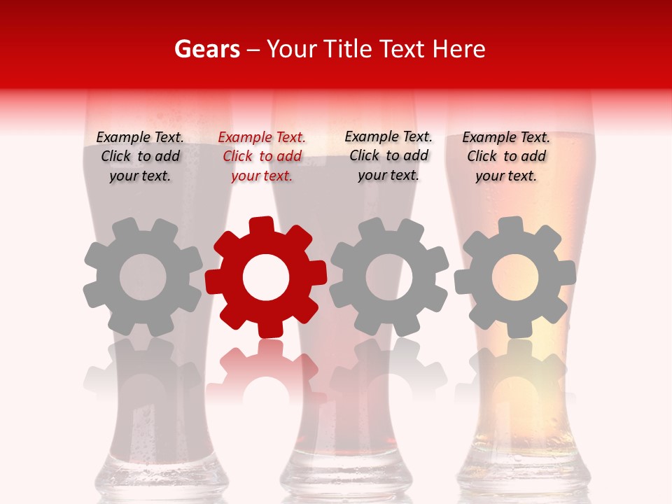 Bar Beaker Isolated PowerPoint Template