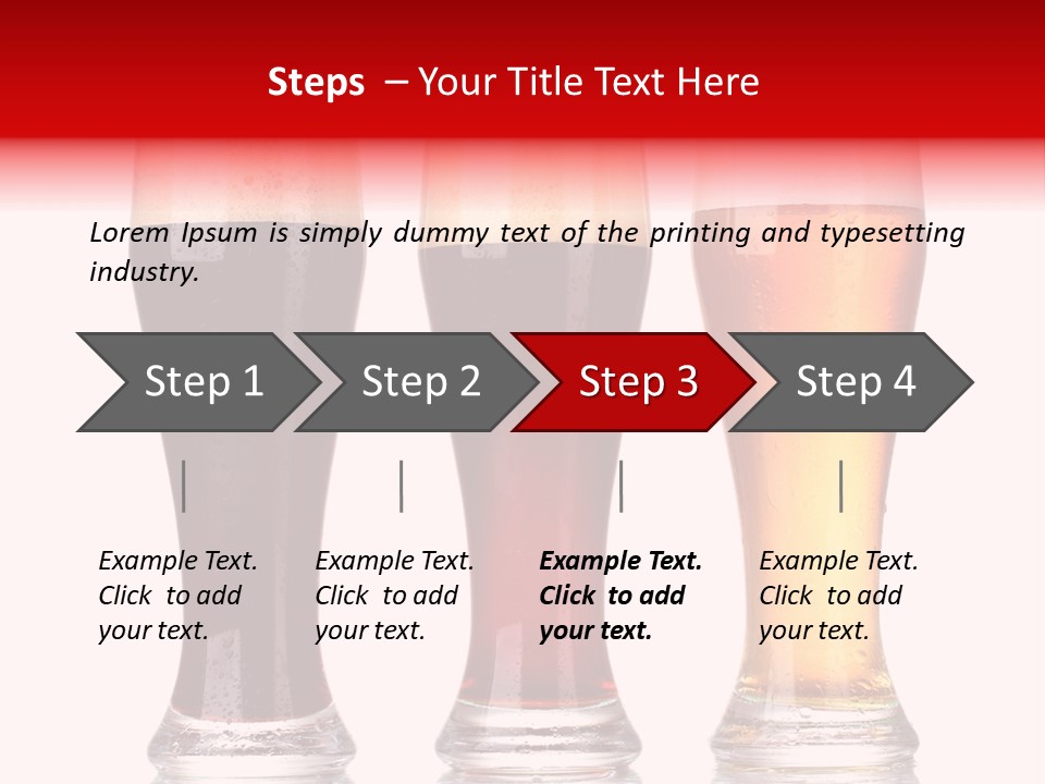 Bar Beaker Isolated PowerPoint Template