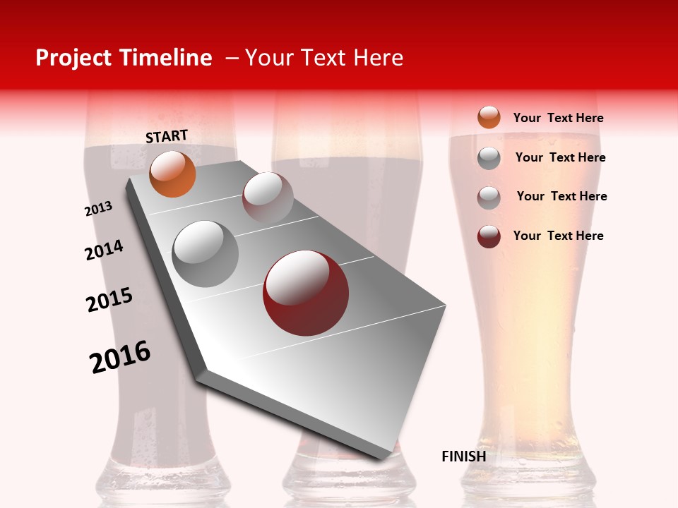 Bar Beaker Isolated PowerPoint Template