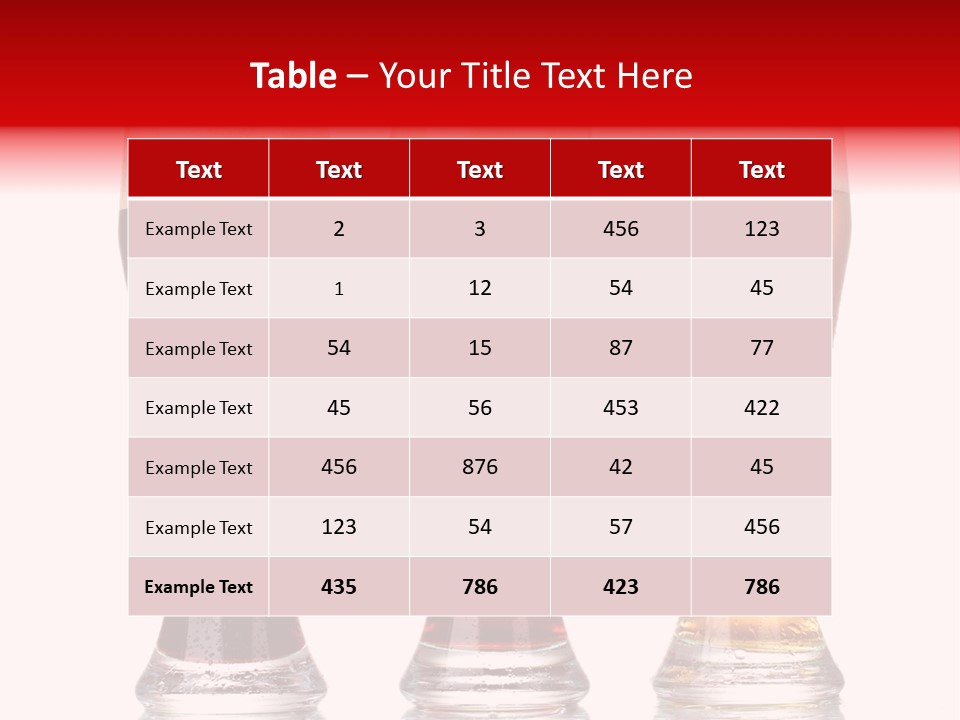 Bar Beaker Isolated PowerPoint Template