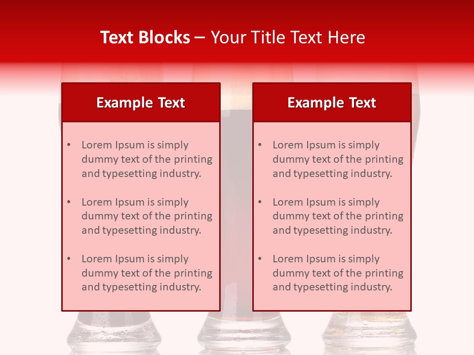 Bar Beaker Isolated PowerPoint Template