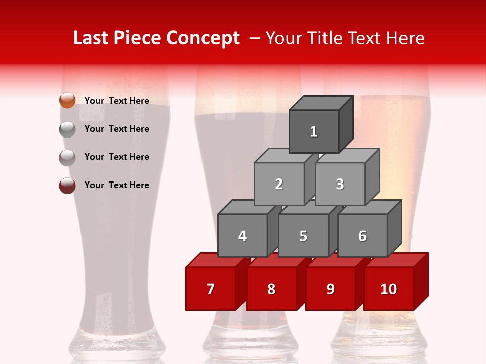 Bar Beaker Isolated PowerPoint Template