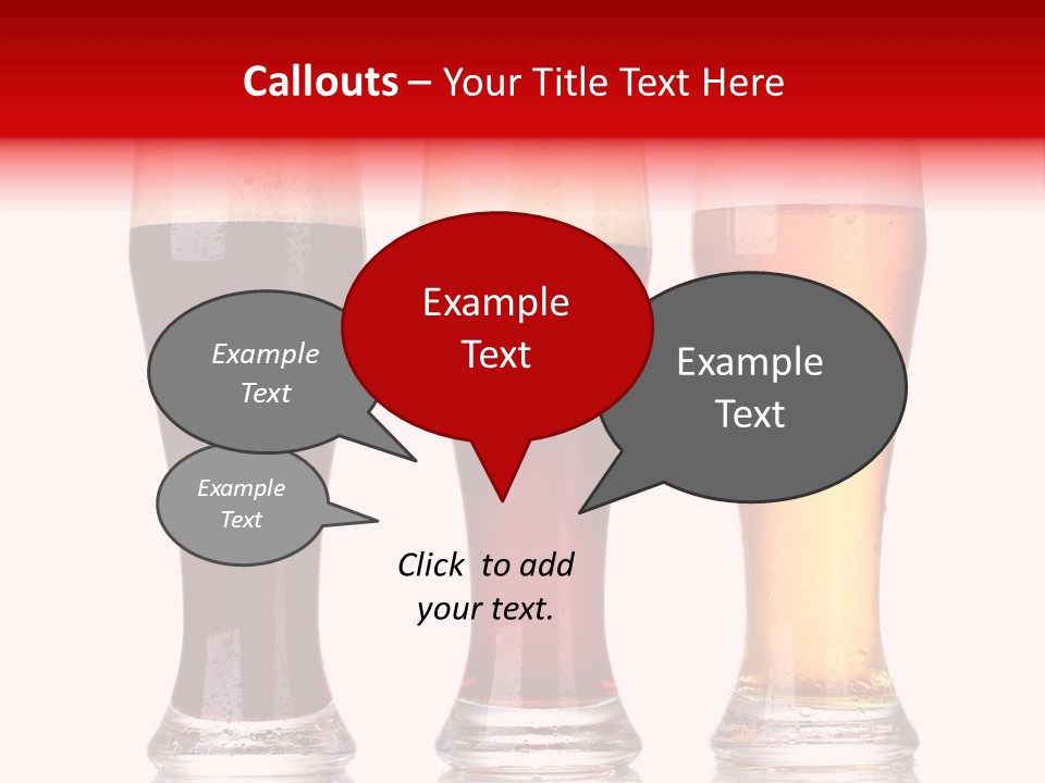 Bar Beaker Isolated PowerPoint Template