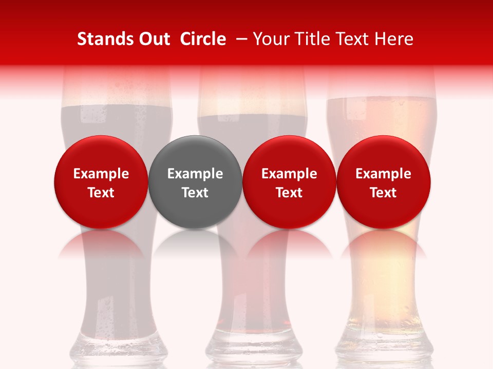 Bar Beaker Isolated PowerPoint Template