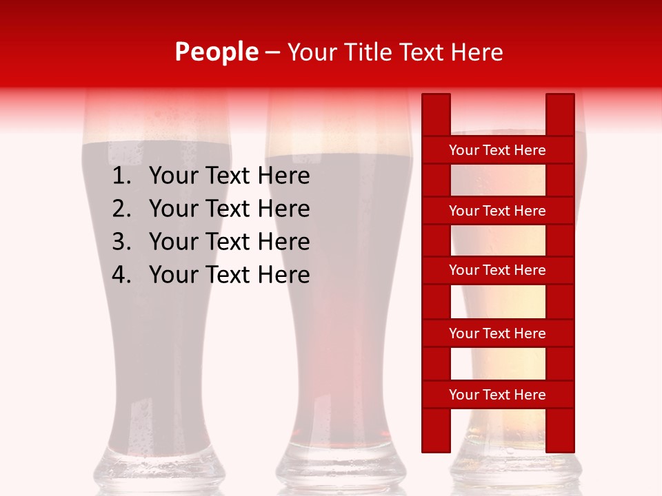 Bar Beaker Isolated PowerPoint Template