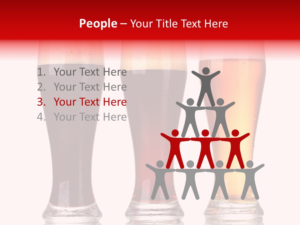 Bar Beaker Isolated PowerPoint Template