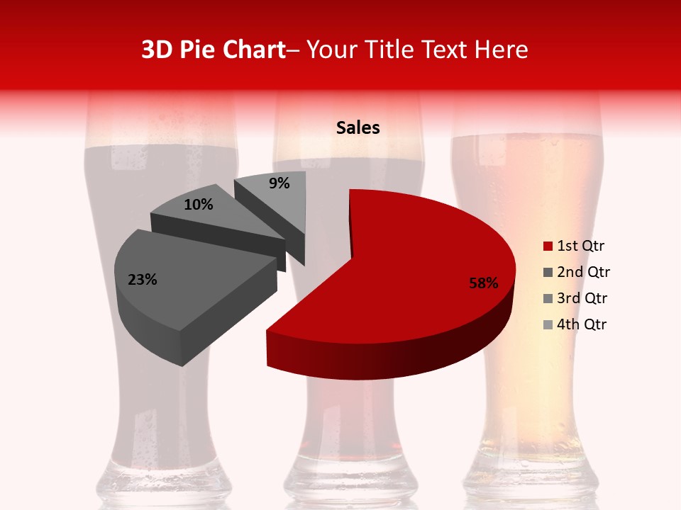 Bar Beaker Isolated PowerPoint Template