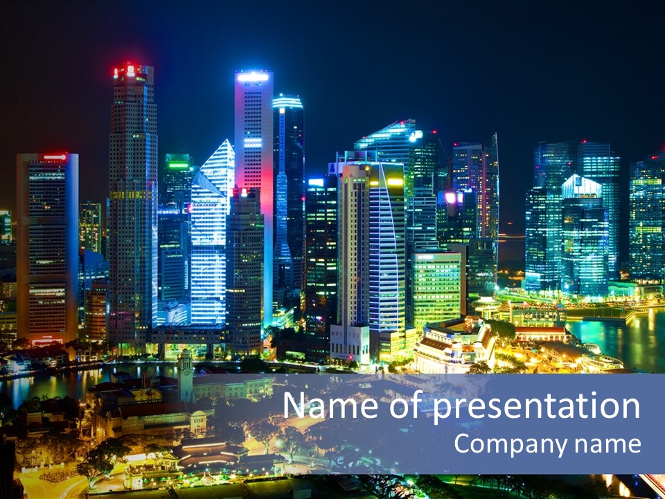 Black Place Asia PowerPoint Template