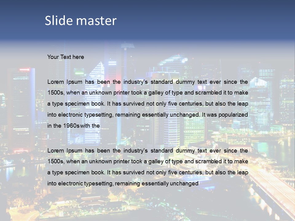 Black Place Asia PowerPoint Template