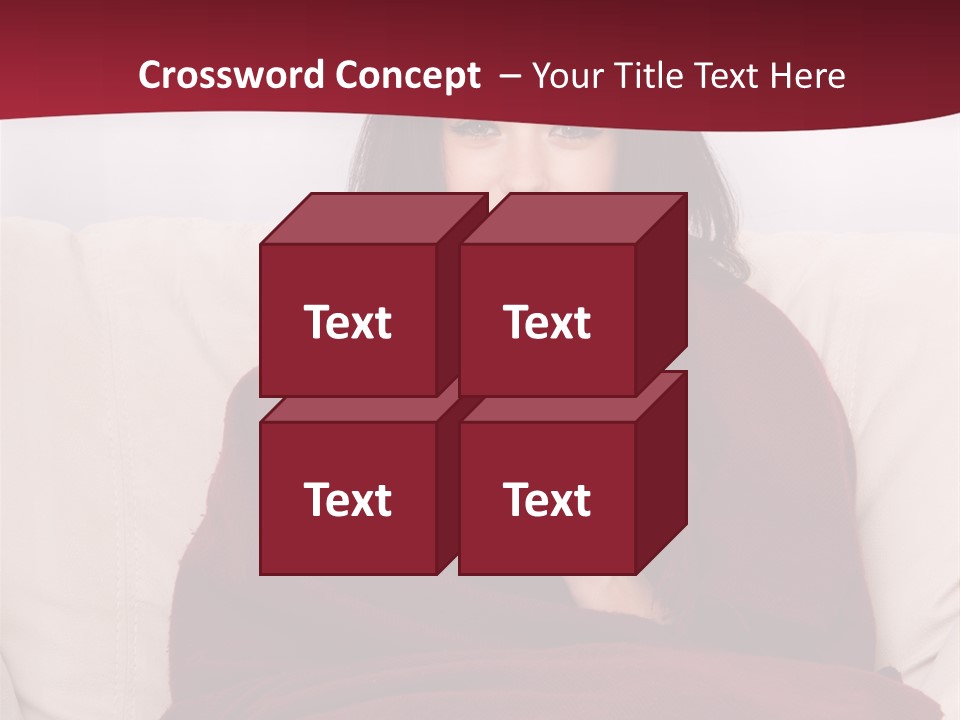 A Woman Sitting On A Couch Holding A Cup Of Coffee PowerPoint Template