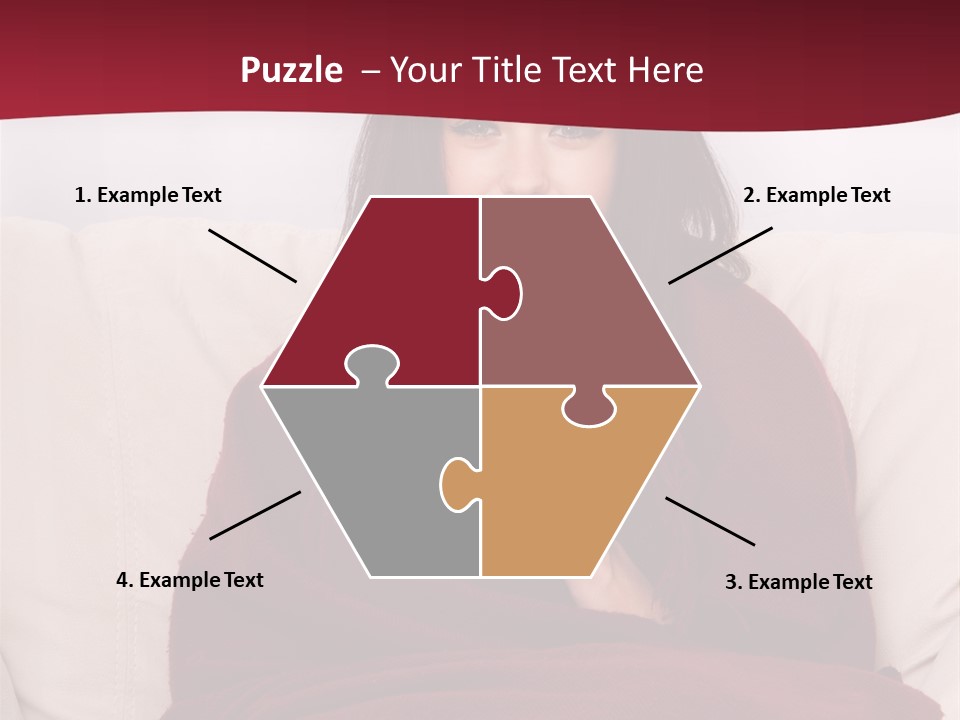 A Woman Sitting On A Couch Holding A Cup Of Coffee PowerPoint Template