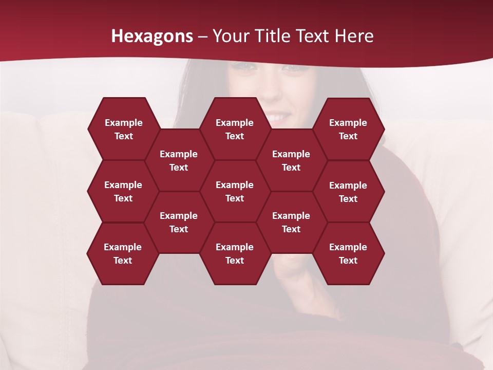 A Woman Sitting On A Couch Holding A Cup Of Coffee PowerPoint Template