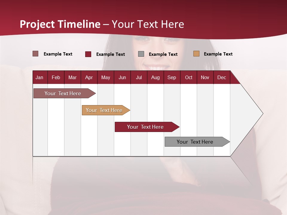 A Woman Sitting On A Couch Holding A Cup Of Coffee PowerPoint Template