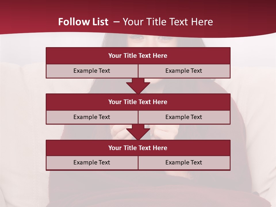 A Woman Sitting On A Couch Holding A Cup Of Coffee PowerPoint Template